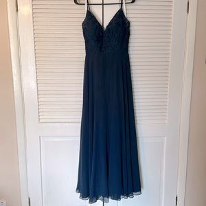 Blue bridesmaids dress